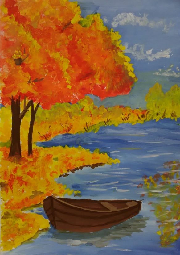 Рисунок из листьев на тему осень (49 фото) » рисунки для срисовки на sunnyhair.ru